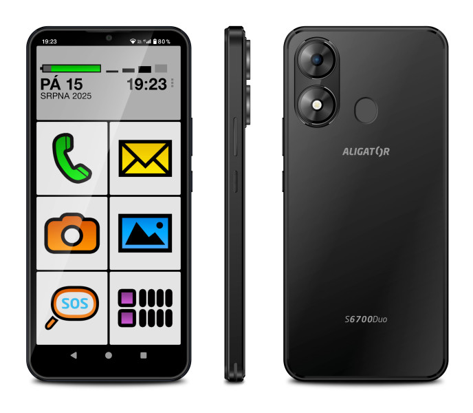 Aligator S6700 Senior 4GB/128GB černá