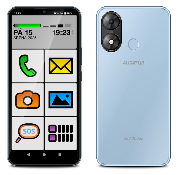 Aligator S6700 Senior 4GB/128GB modrá