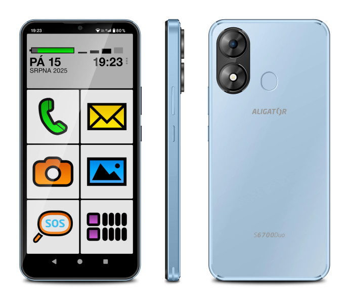 Aligator S6700 Senior 4GB/128GB modrá