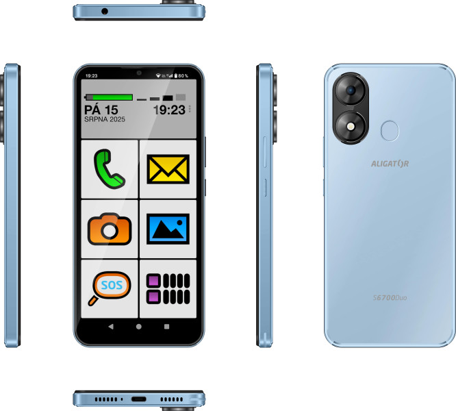 Aligator S6700 Senior 4GB/128GB modrá
