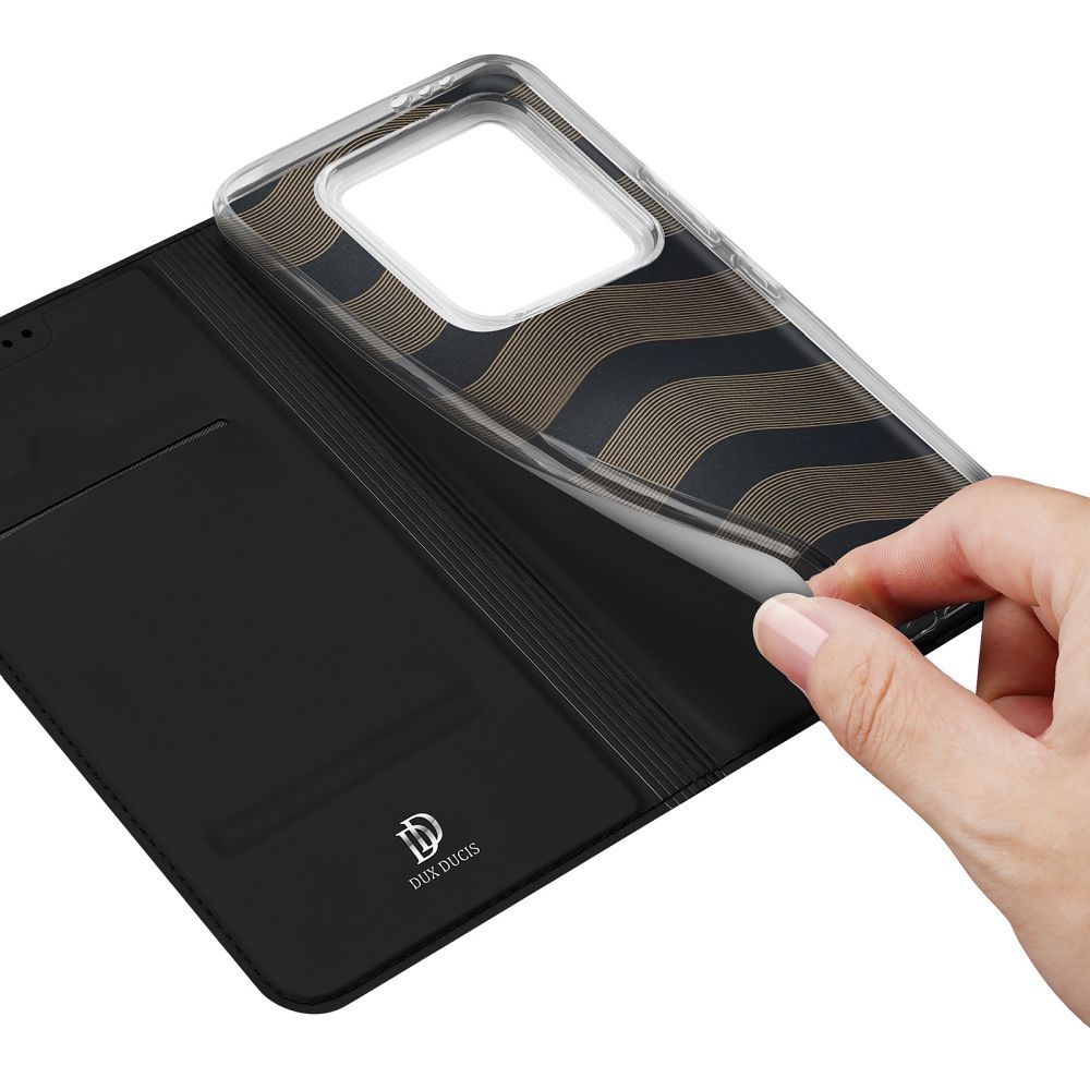 DUX DUCIS wallet case SKIN PRO for XIAOMI 14T black