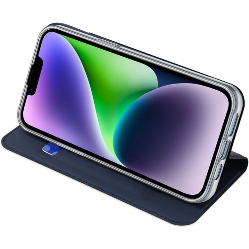 DUX DUCIS wallet case SKIN PRO for IPHONE 15 Plus blue