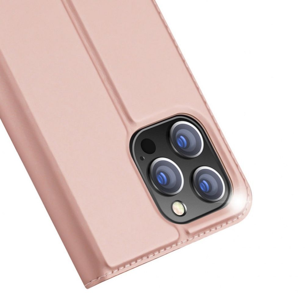 DUX DUCIS wallet case SKIN PRO for IPHONE 14 Pro Max rose