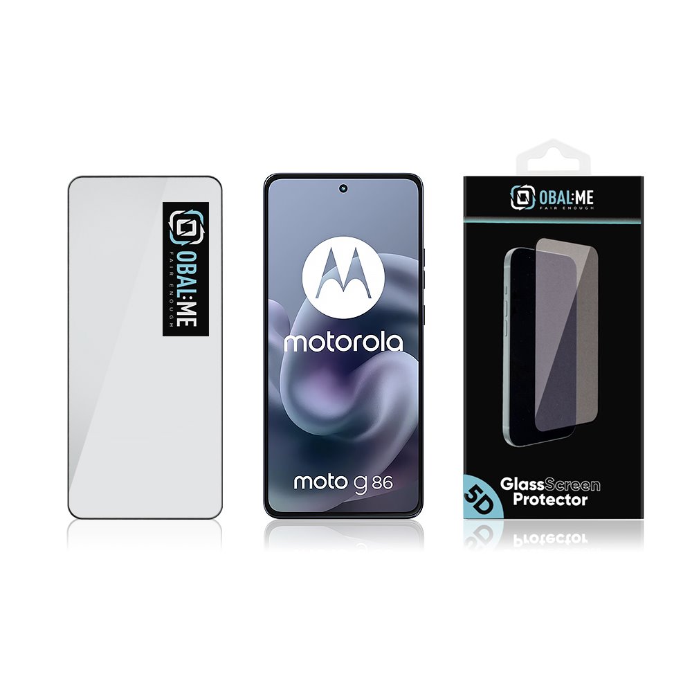 OBAL:ME 5D Tvrzené Sklo pro Motorola G86/G86 Power Black 