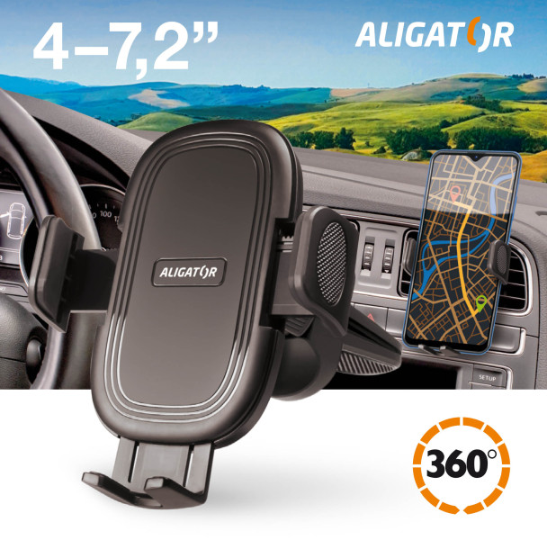 Aligator Multi HA20 Držák do auta s nastavitelnou fixací do ventilační mřížky, univerzální