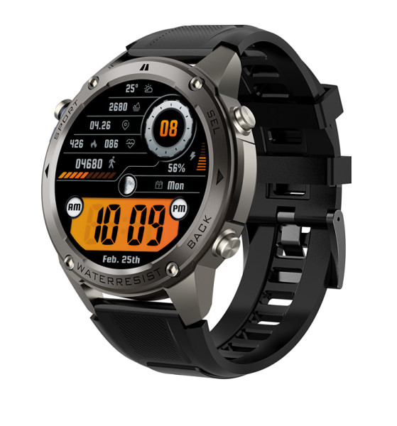 Chytré hodinky ALIGATOR Watch GPS, černé