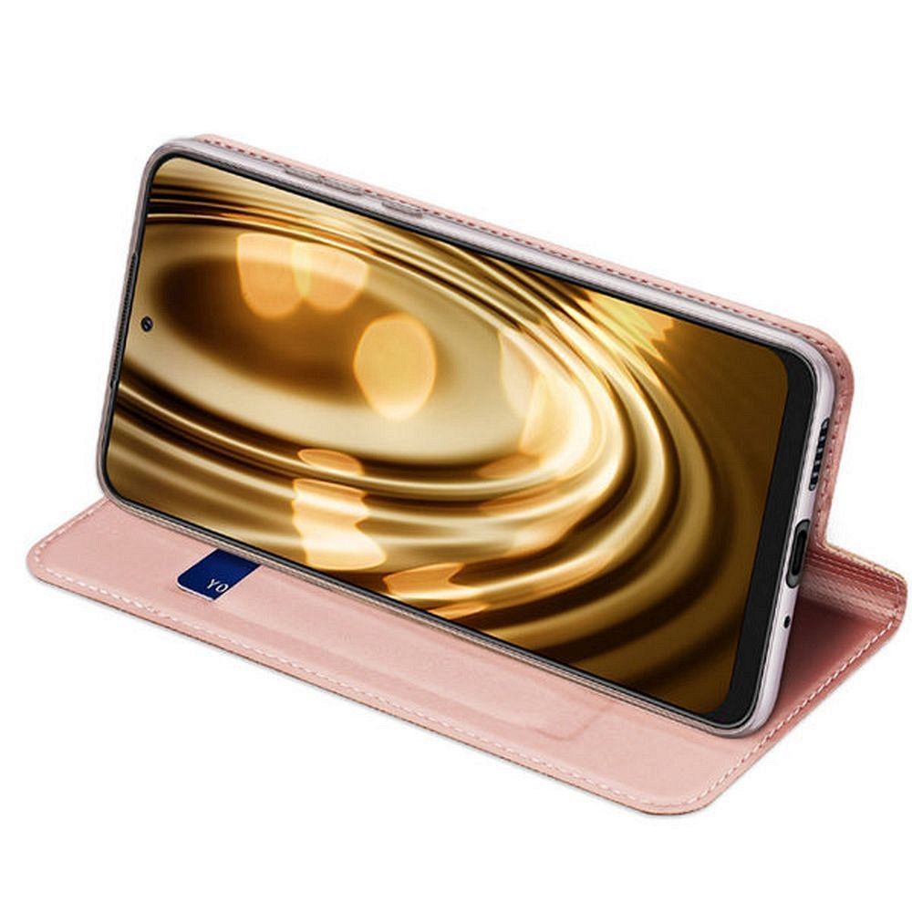 DUX DUCIS wallet case SKIN PRO for SAMSUNG A55 rose