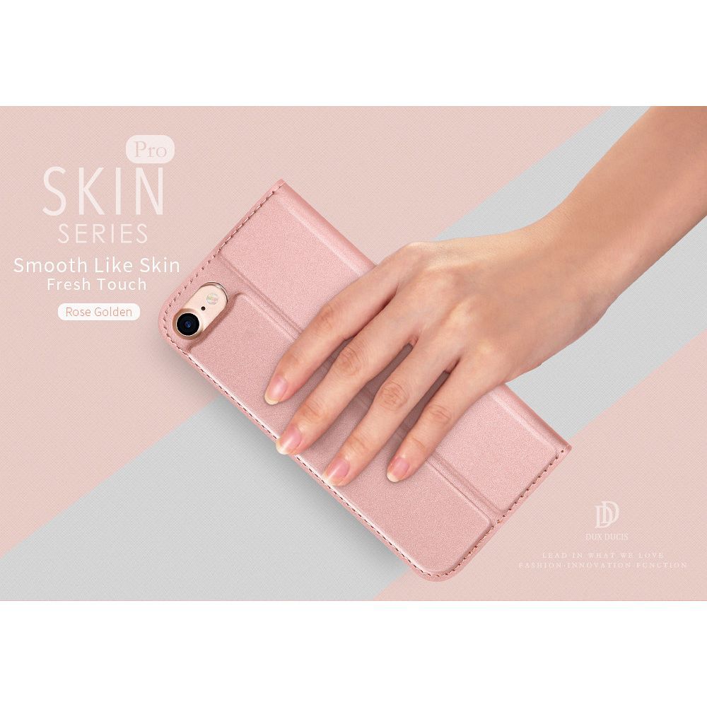 DUX DUCIS wallet case SKIN PRO for SAMSUNG A25 5G rose