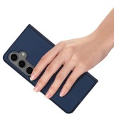 DUX DUCIS wallet case SKIN PRO for SAMSUNG S24 FE blue