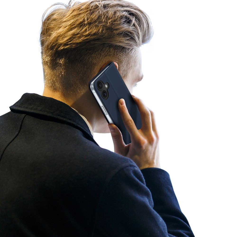 DUX DUCIS wallet case SKIN PRO for IPHONE 16 blue