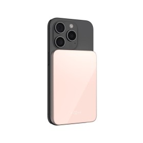 Powerbanka FIXED MagZen 5 Crystal s bezdrôtovým nabíjaním so štandardom Qi2 a podporou MagSafe, 5 000 mAh, ružová