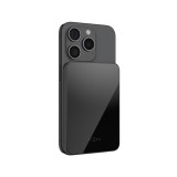 Powerbanka FIXED MagZen 5 Crystal s bezdrátovým nabíjením se standardem Qi2 a podporou MagSafe, 5 000 mAh, černá