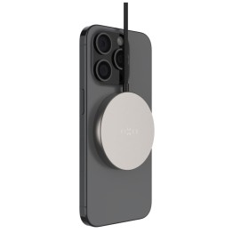 Bezdrôtová nabíjačka FIXED MagPad Slim s Qi2, podporou MagSafe, 15W, titánová