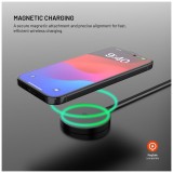 Bezdrátová nabíječka FIXED MagPad Slim s Qi2, podporou MagSafe, 15W, černá