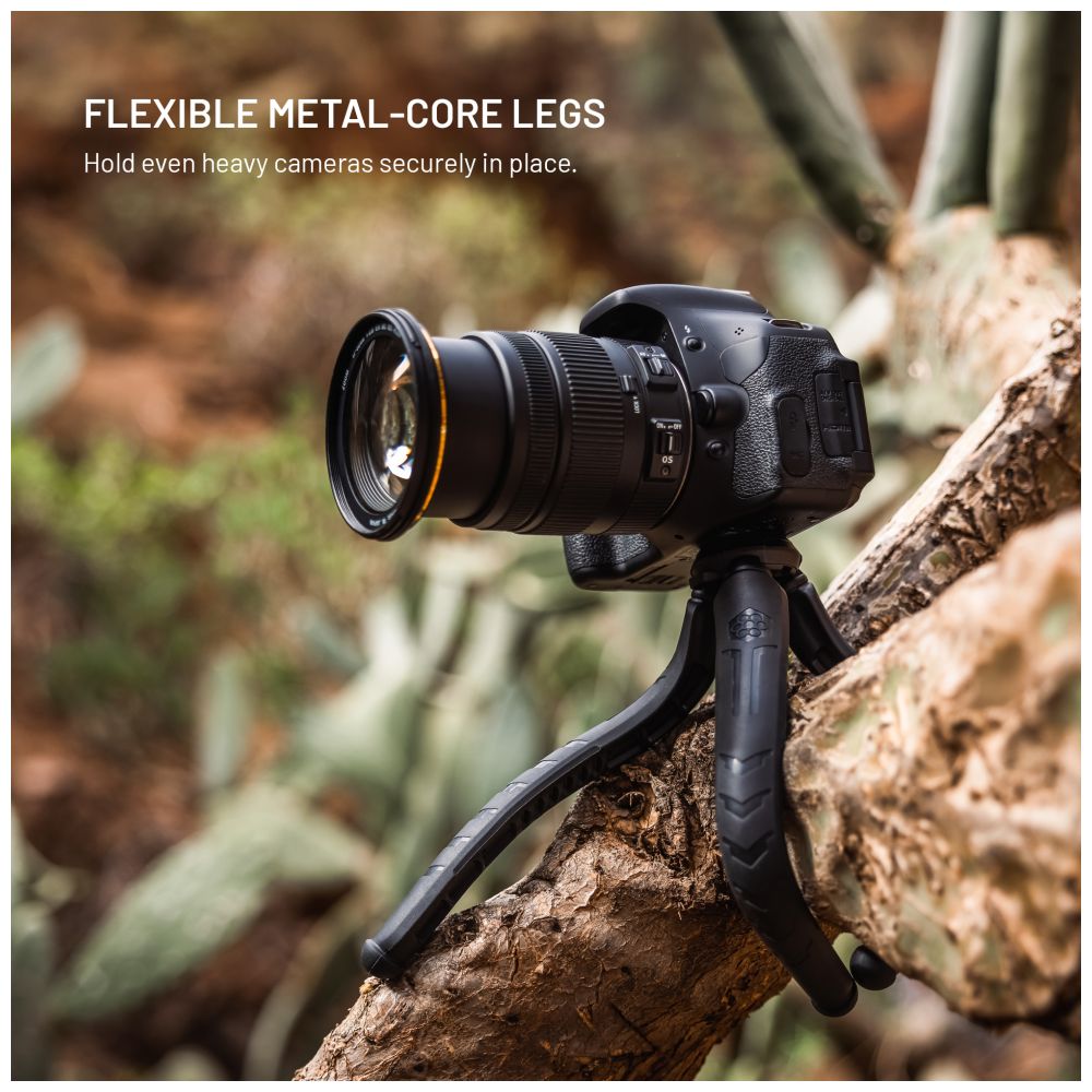 Flexibilní Stativ FIXED Creator s 1/4" magnetickým držákem na telefon, s podporou MagSafe, černý