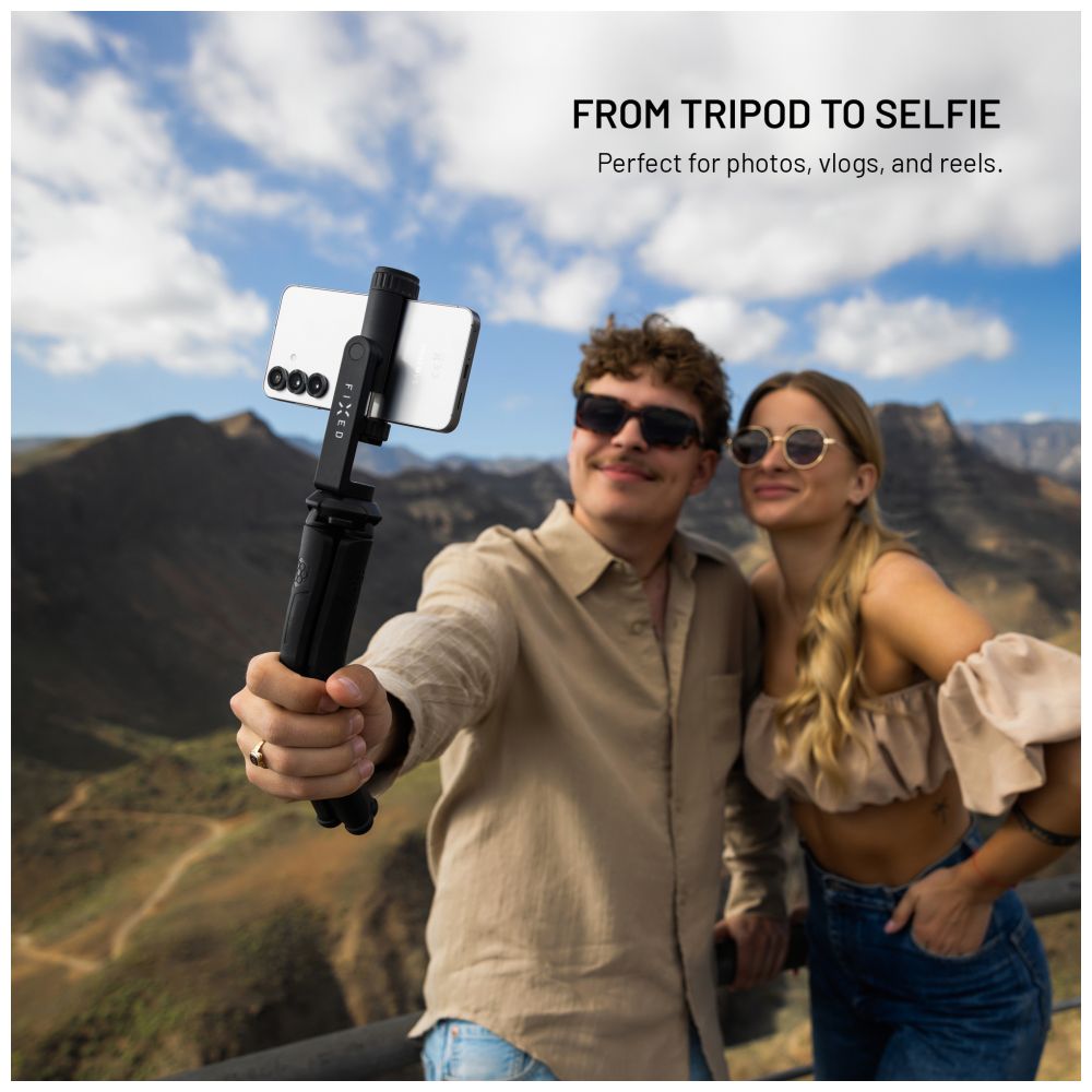 Flexibilní Stativ FIXED Creator s 1/4" držákem na telefon, černý