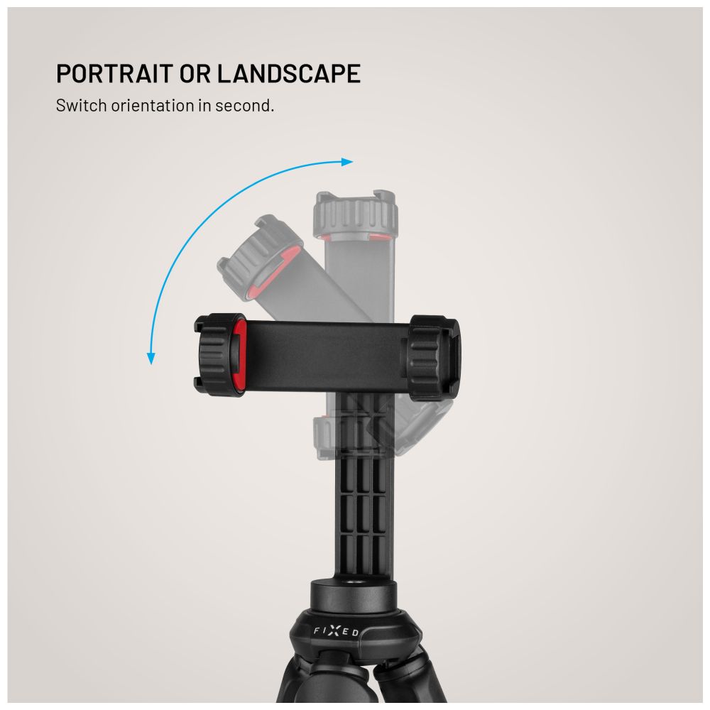 Flexibilní Stativ FIXED Creator s 1/4" držákem na telefon, černý