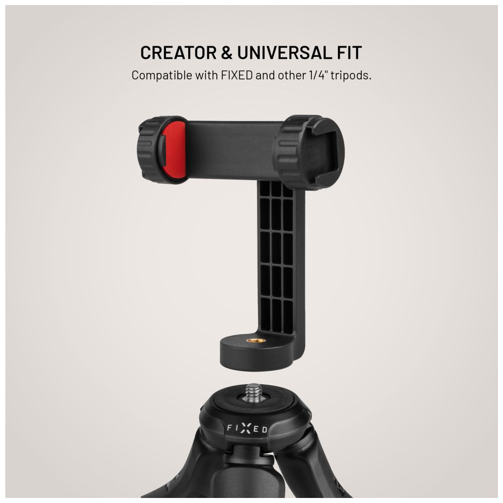 1/4" Držák na telefon FIXED, 1/4" závit, černý