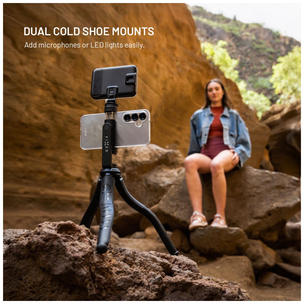 1/4" Držák na telefon FIXED, 1/4" závit, černý