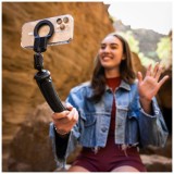 1/4" Magnetický Držiak na telefón FIXED, s podporou MagSafe, 1/4" závit, čierny