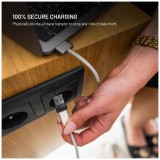 Hliníkový USB-C/C a USB-C/U Data blocker 2in1 FIXED, černý