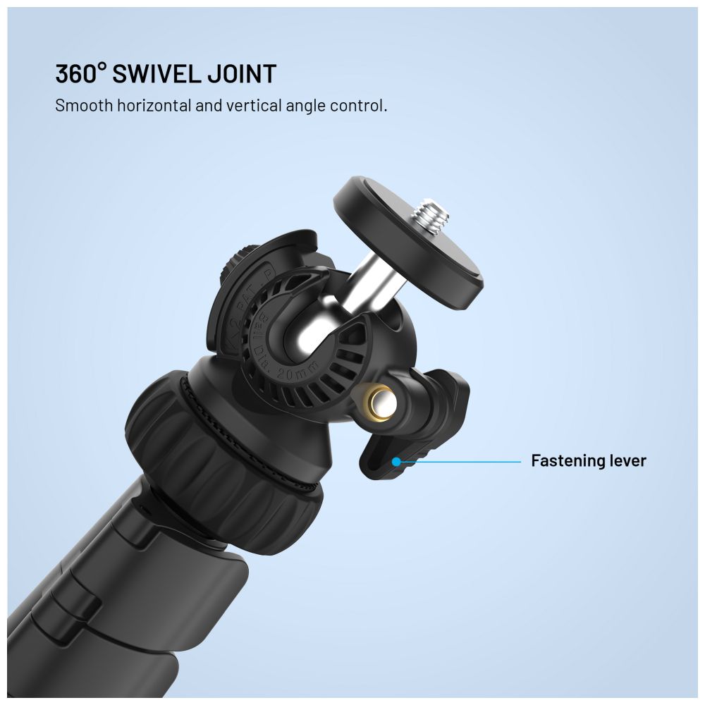 Extra dlouhý stativ FIXED Creator Tripod, 1,9m, 1/4" závit, černý