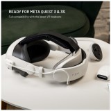 Náhlavní popruh s baterií FIXED VR Power Headstrap pro Meta Quest 3/3S, 6 000 mAh, bílý