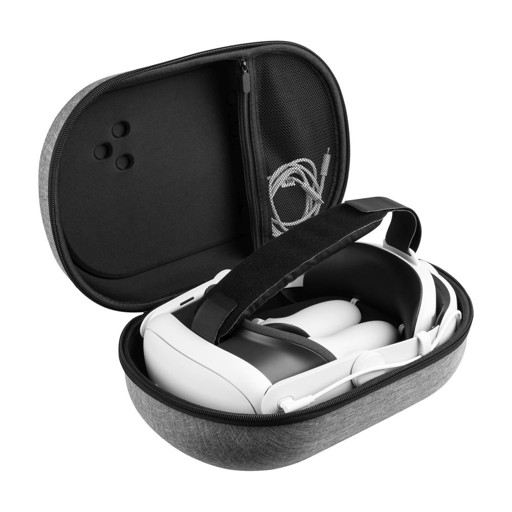Ochranné pouzdro FIXED VR Protective Case pro Meta Quest 3/3S, šedé