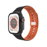 Magnetický řemínek FIXED Silicone Magnetic Strap pro Apple Watch 44/45/46/49mm, černá