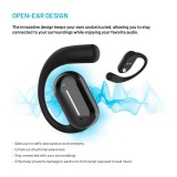 Bezdrátová otevřená TWS sluchátka FIXED Nods, černá