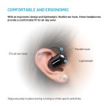 Bezdrátová otevřená TWS sluchátka FIXED Nods, černá