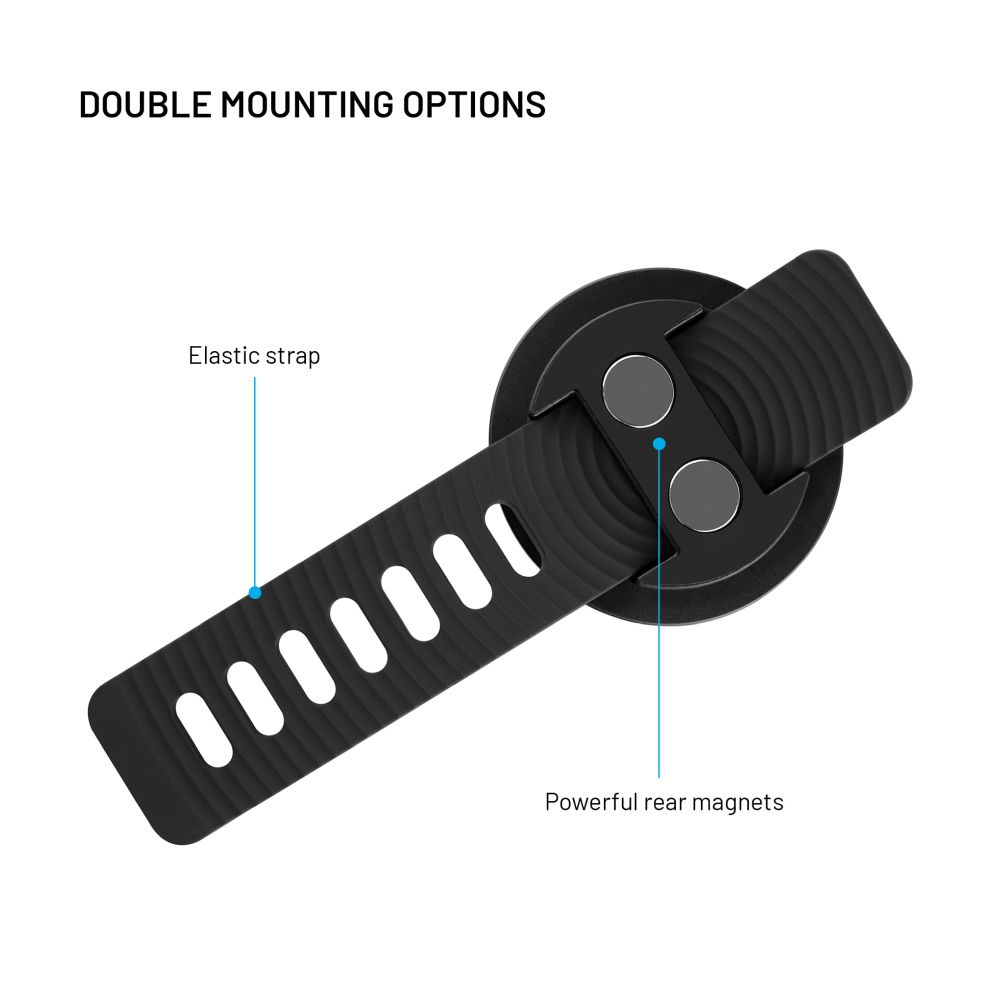 Fitness držák mobilního telefonu FIXED MagGrip Active s MagSafe uchycením, černý