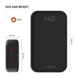 Powerbanka FIXED Zen 10 Pro s LCD displejem a výstupem 30W, 10 000 mAh, černá