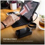 Powerbanka FIXED Zen 10 Pro s LCD displejem a výstupem 30W, 10 000 mAh, černá