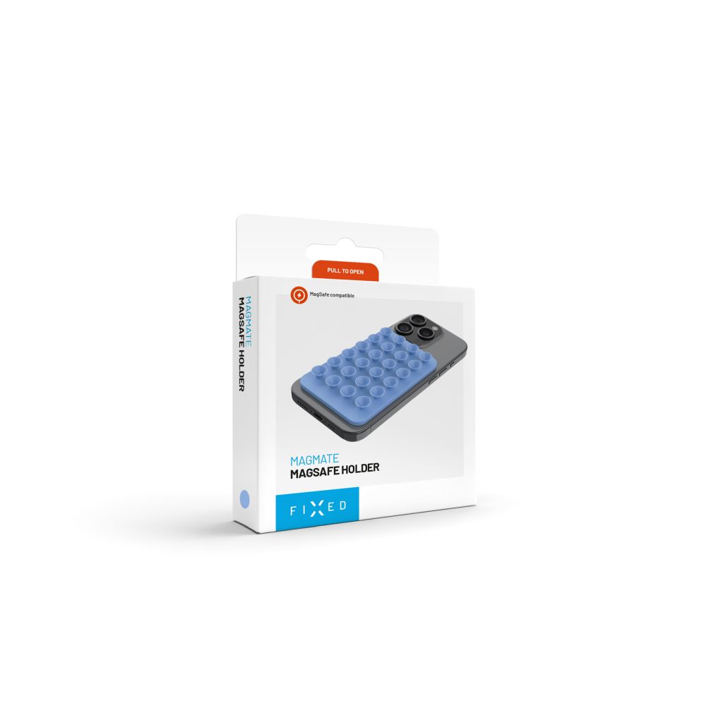 MagSafe držák s přísavkami FIXED MagMate, modrý