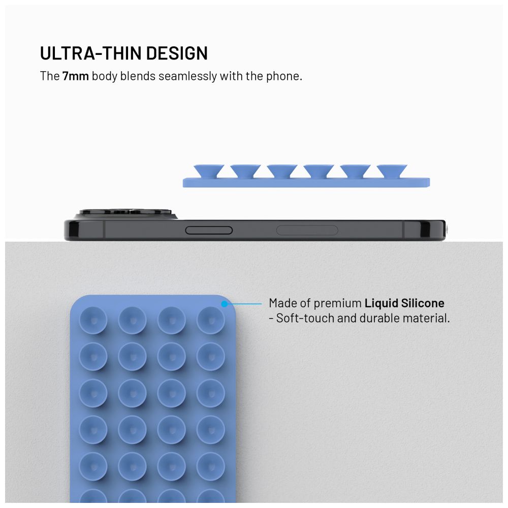 MagSafe držák s přísavkami FIXED MagMate, modrý