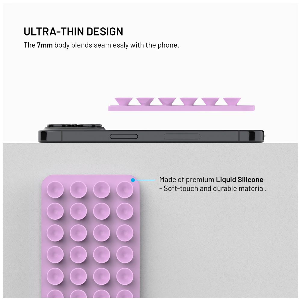 MagSafe držák s přísavkami FIXED MagMate, růžový