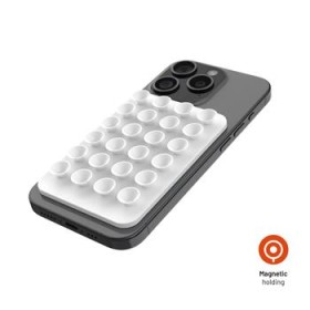 Držiak MagSafe s prísavkami FIXED MagMate, biela