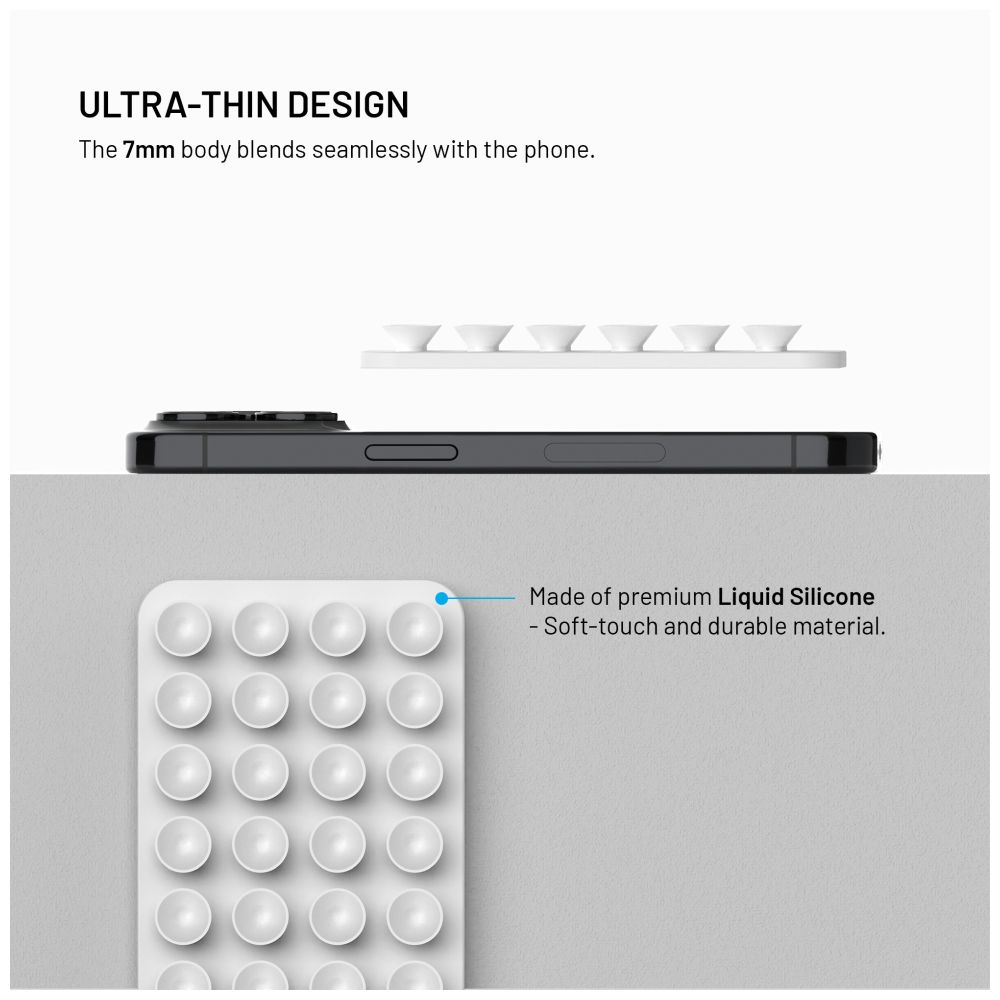 MagSafe držák s přísavkami FIXED MagMate, bílý