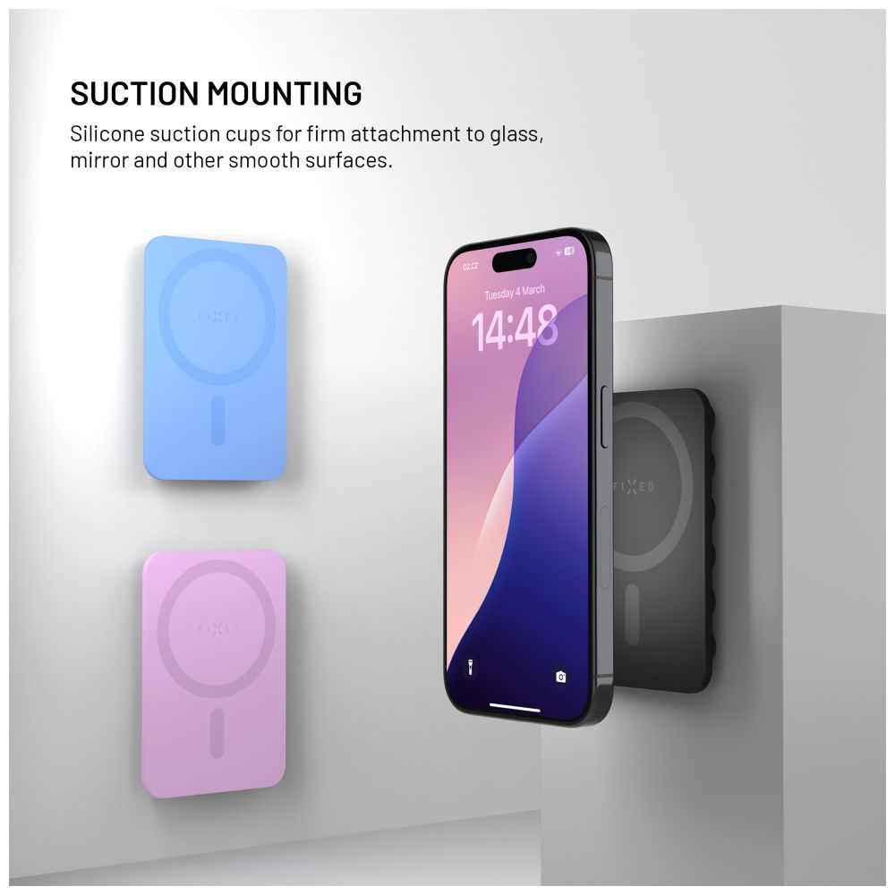 MagSafe držák s přísavkami FIXED MagMate, černý