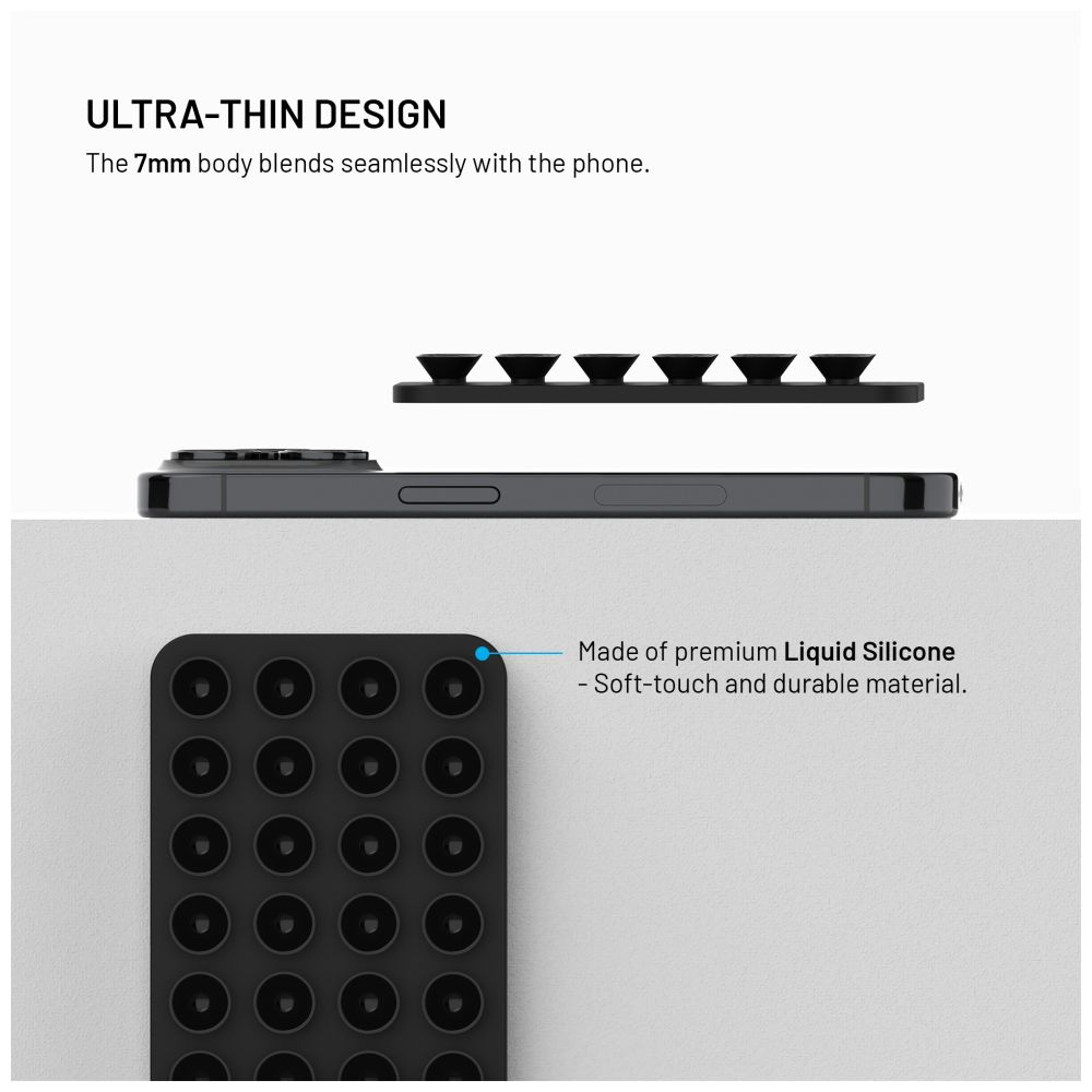 MagSafe držák s přísavkami FIXED MagMate, černý