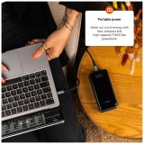 Powerbanka FIXED Zen2 30 Plus s LCD displejem a výstupem PD 65W, 30 000 mAh, černá