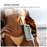 Voděodolné pouzdro na mobilní telefon FIXED Dry Case z hypalonu s certifikací IPX8, khaki