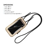 Voděodolné pouzdro na mobilní telefon FIXED Dry Case z hypalonu s certifikací IPX8, khaki