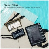 Voděodolné pouzdro na mobilní telefon FIXED Dry Case z hypalonu s certifikací IPX8, khaki