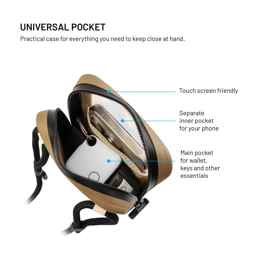 Voděodolné pouzdro na mobilní telefon FIXED Dry Case z hypalonu s certifikací IPX8, khaki