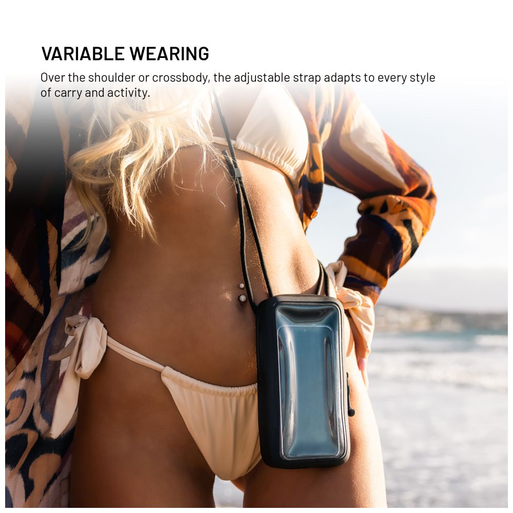 Voděodolné pouzdro na mobilní telefon FIXED Dry Case z hypalonu s certifikací IPX8, černé