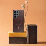 GENTLEMAN MAG COVER Case compatible with MagSafe for SAMSUNG S25 FE brown