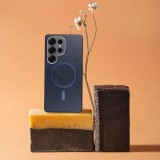 GENTLEMAN MAG COVER Case compatible with MagSafe for SAMSUNG S25 FE navy blue