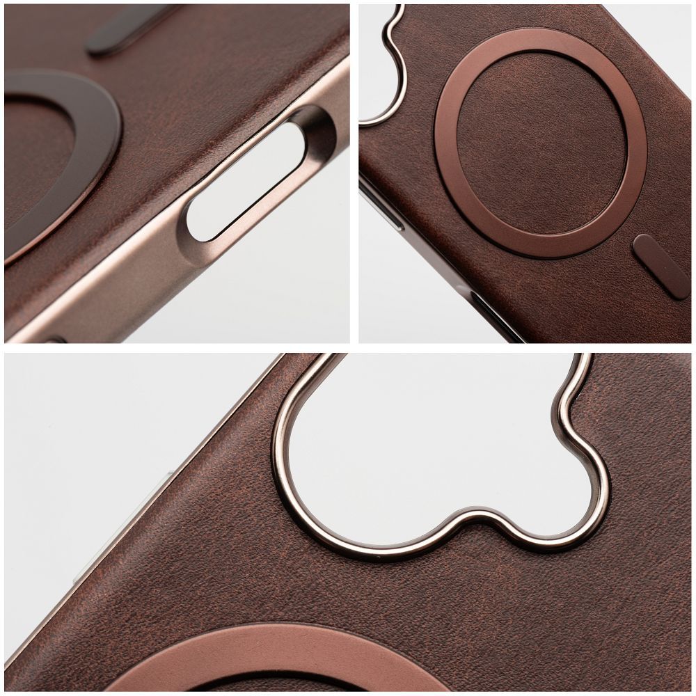 GENTLEMAN MAG COVER Case compatible with MagSafe for SAMSUNG A07 brown
